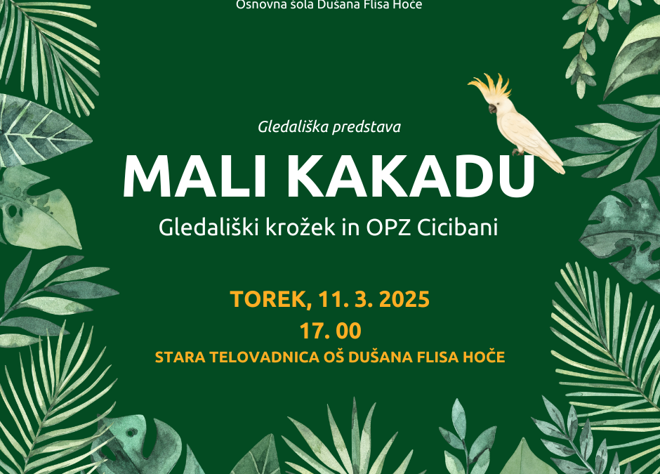 Gledališka predstava – MALI KAKADU